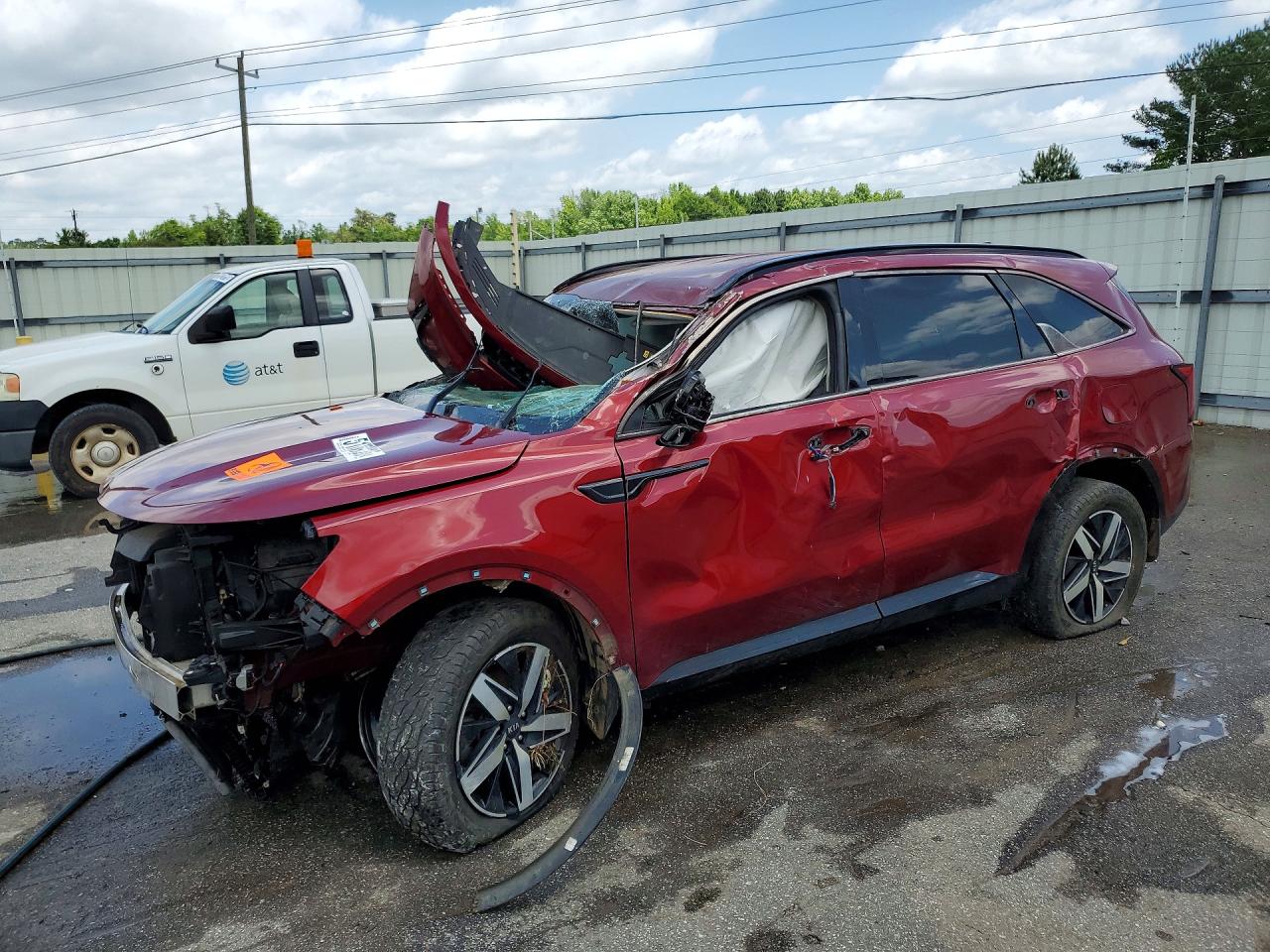 2021 Kia Sorento S, VIN 5XYRL4LC8MG061320 — Опрокидывание