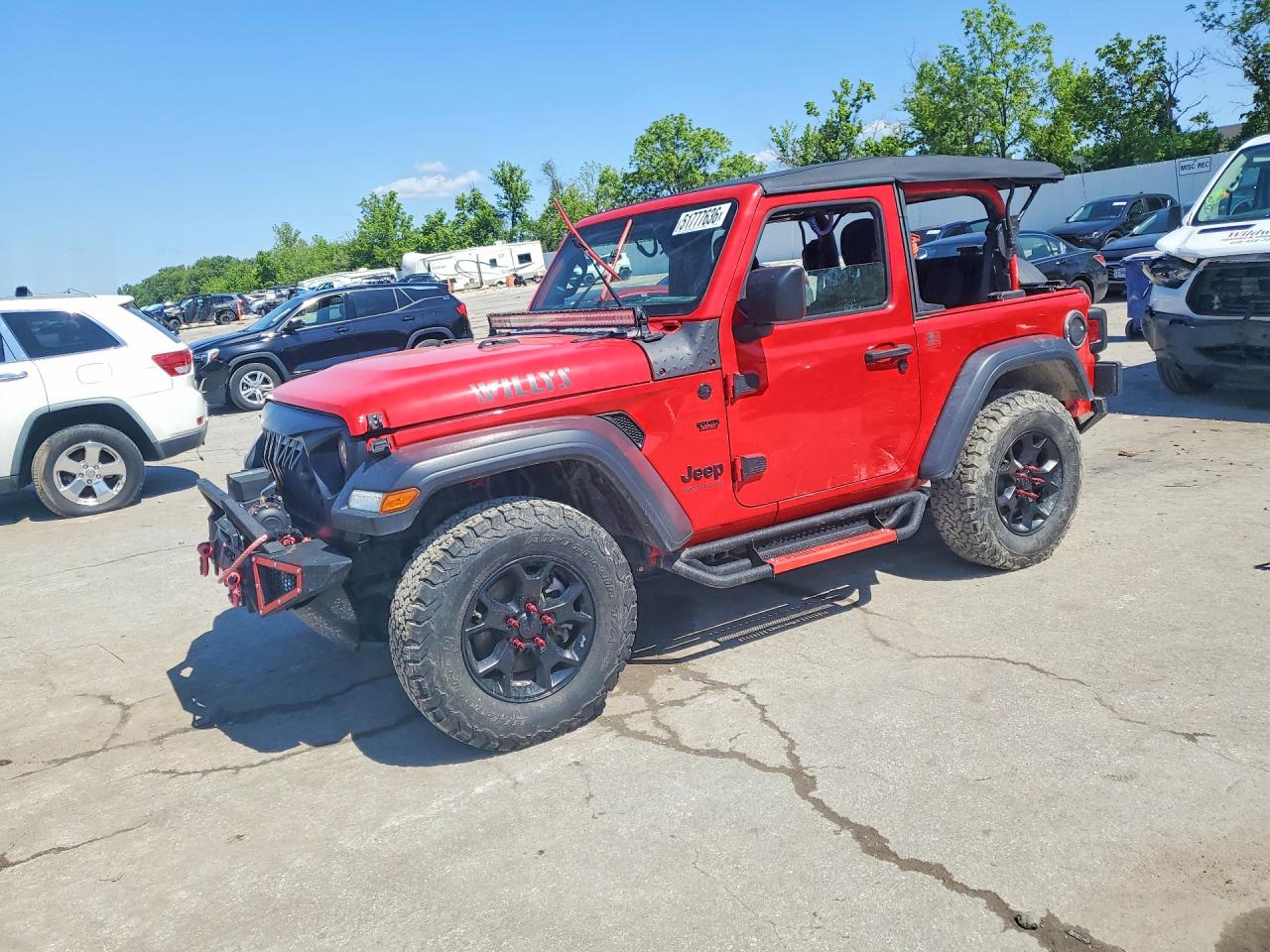 2020 Jeep Wrangler Sport S, VIN 1C4GJXAN7LW278586 — Water / flood