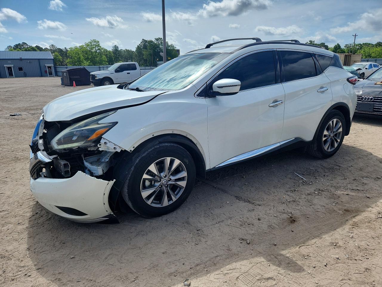 2018 Nissan Murano SV, VIN 5N1AZ2MG0JN161638 — Front end