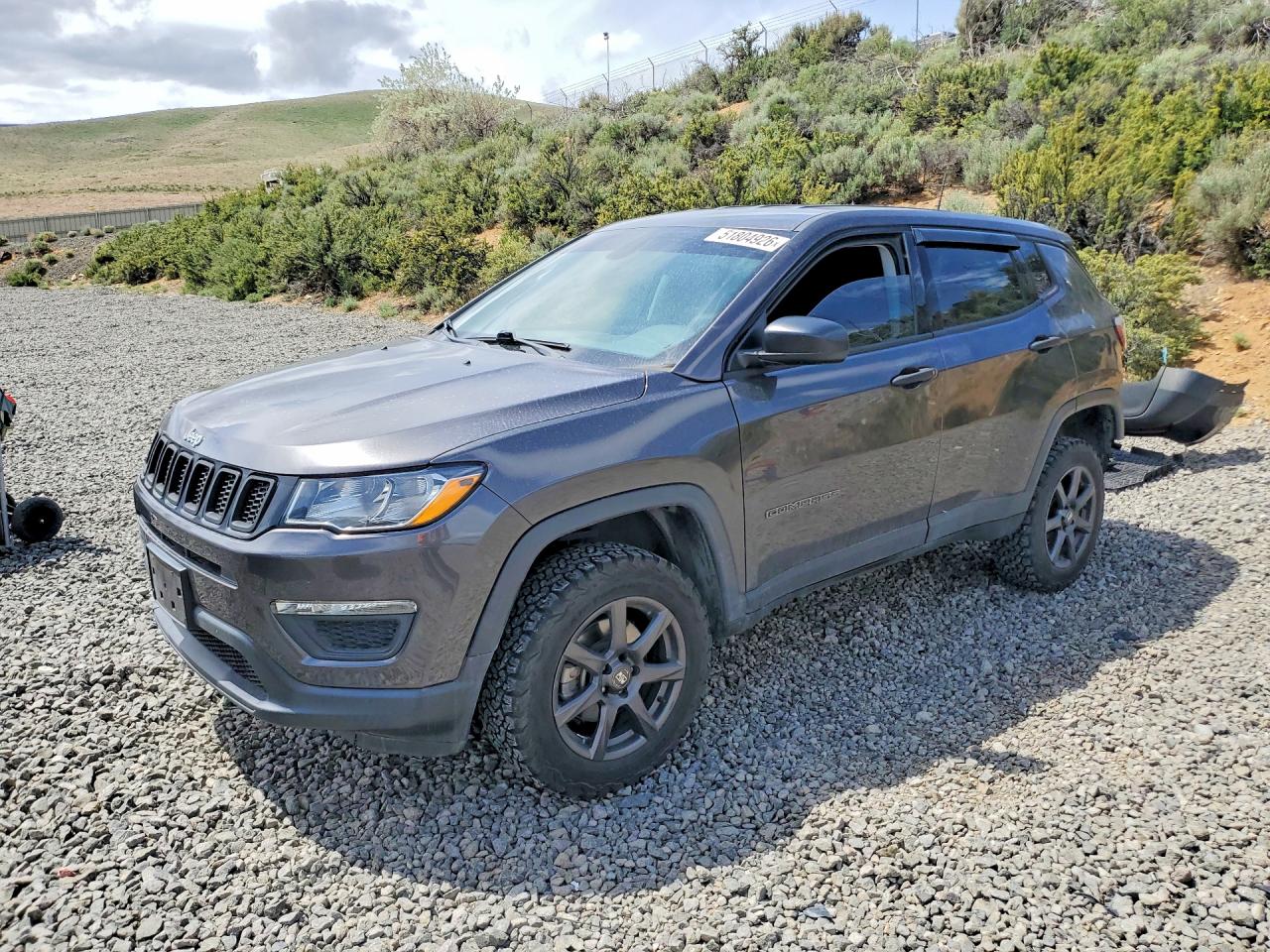 2020 Jeep Compass Sport, VIN 3C4NJDAB8LT119772 — Rear end