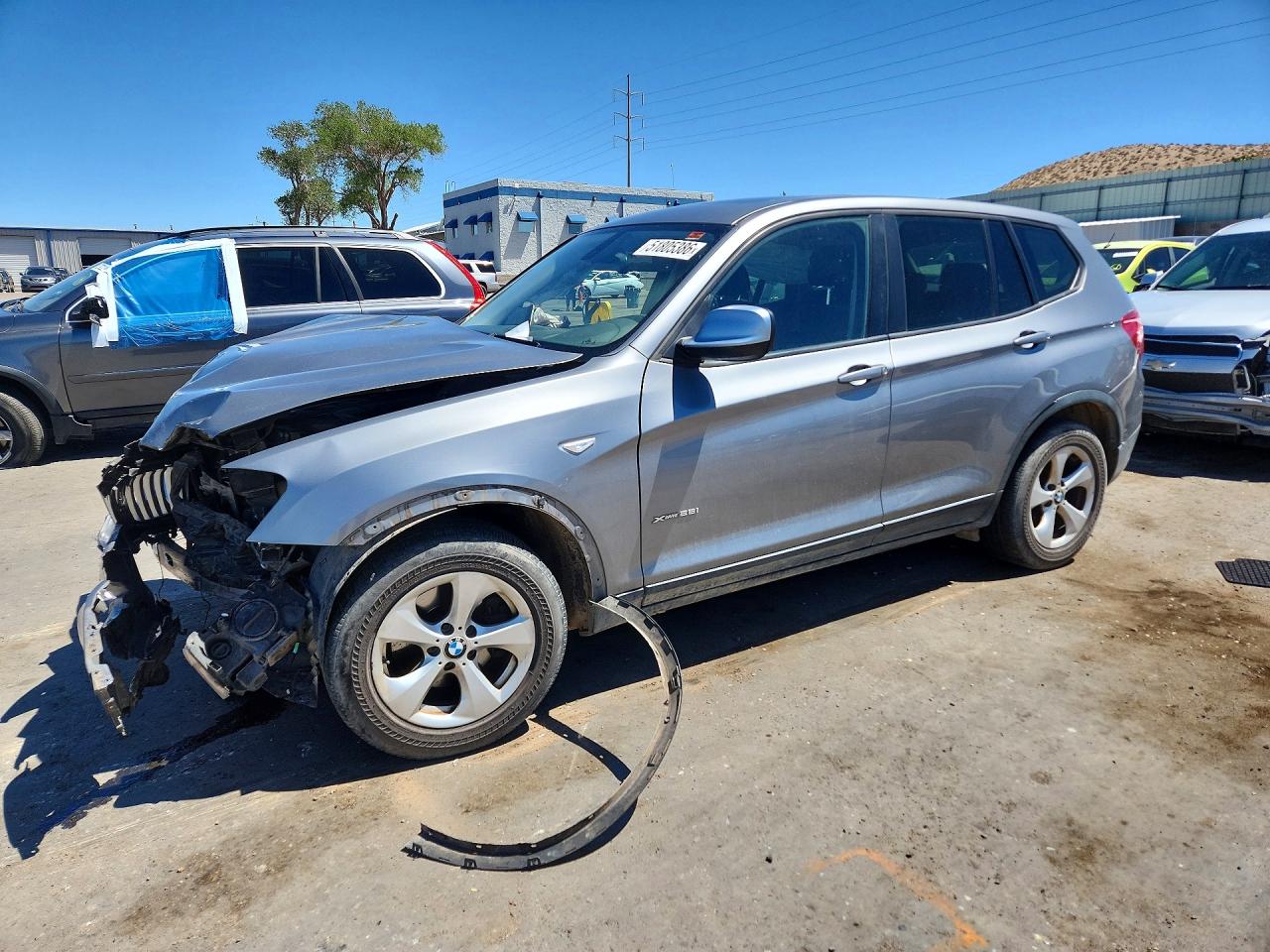 2012 BMW X3 28i, VIN 5UXWX5C54CL727797 — Перед