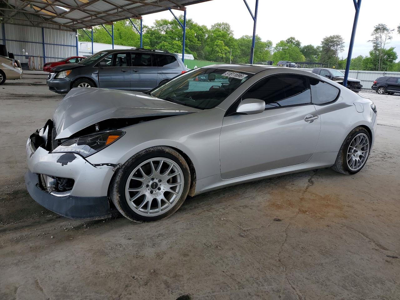 2011 Hyundai Genesis Coupe, VIN KMHHT6KD3BU057572 — Front end