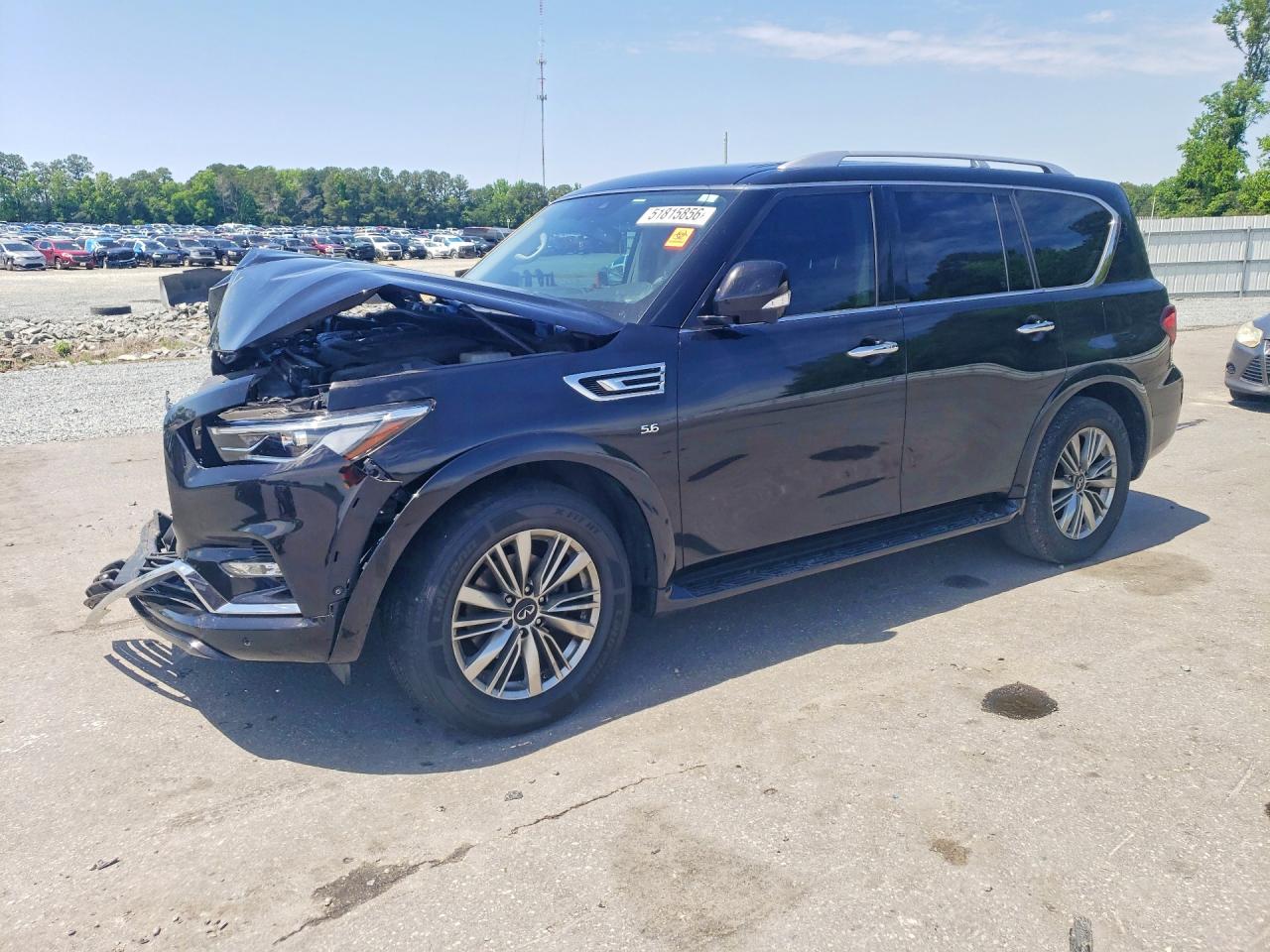 2019 Infiniti QX80 Luxe, VIN JN8AZ2NE7K9231216 — Front end