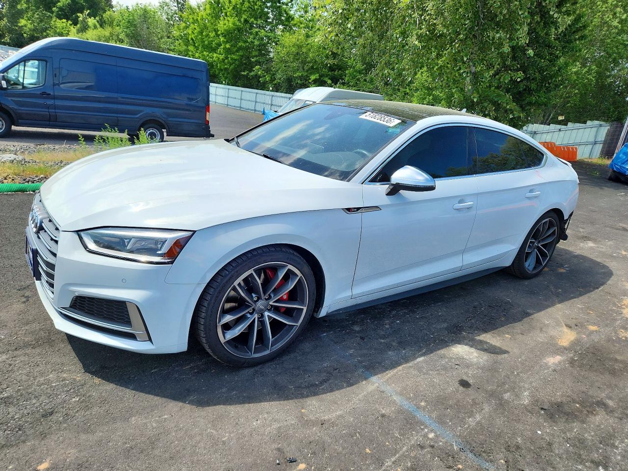 2018 Audi S5 Sportback Premium Plus, VIN WAUB4CF55JA092409 — Rear end
