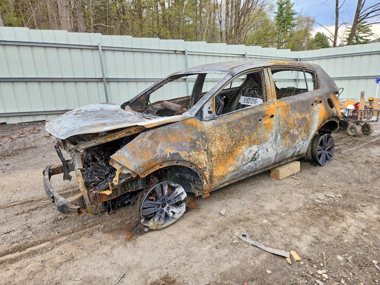 2017 Kia Sportage LX, VIN KNDPMCAC1H7295609 — Burn