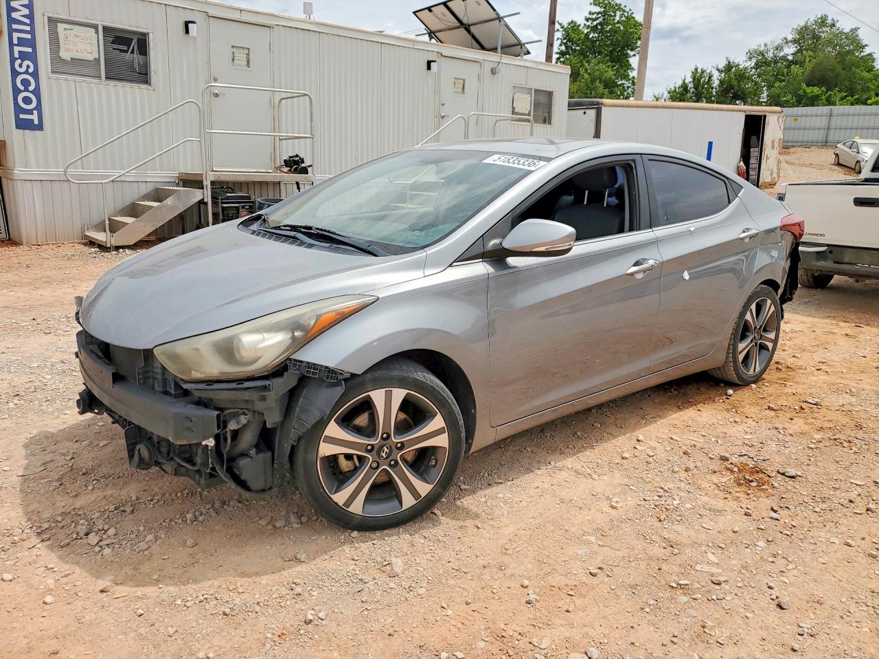 2014 Hyundai Elantra Sport, VIN KMHDH4AH3EU151691 — Rear end