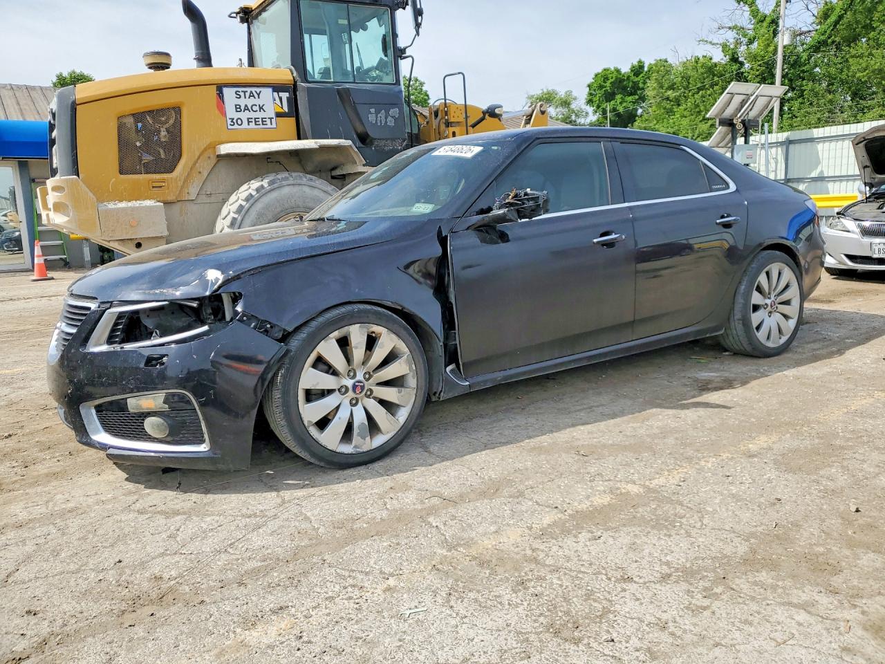 2010 Saab 9-5 Aero, VIN YS3GR4BJ7A4002218 — Front end