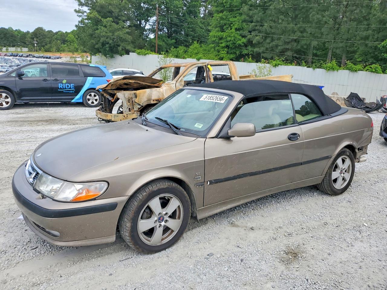 2002 Saab 9-3 SE, VIN YS3DF78K627015426 — Зад