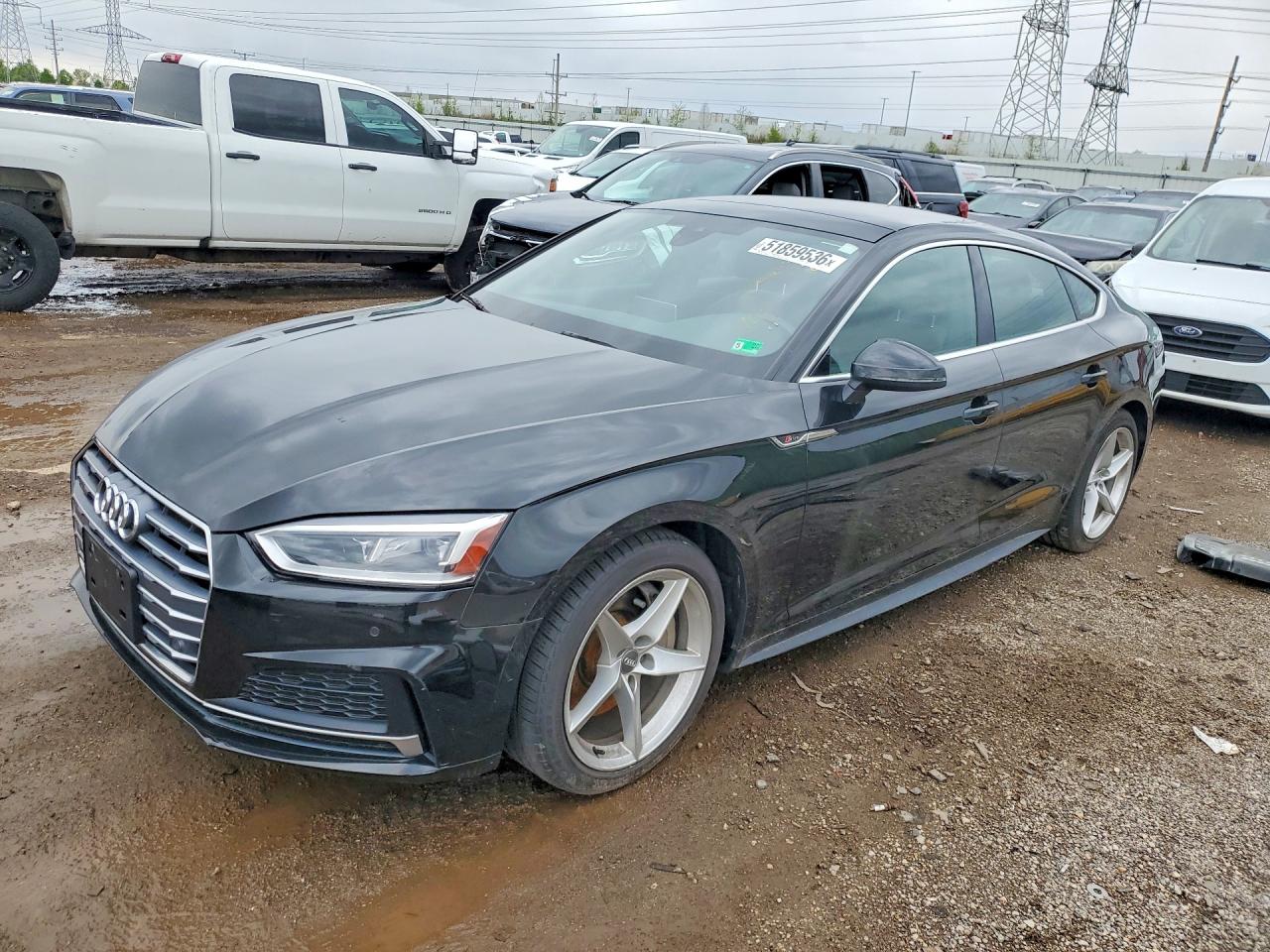 2018 Audi A5 Sportback Premium Plus, VIN WAUENCF53JA084027 — Engine fire