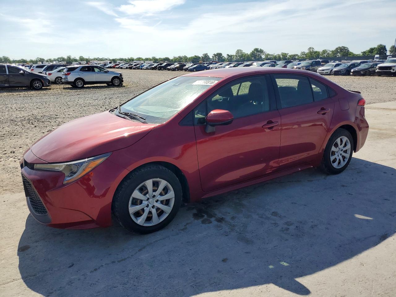 2022 Toyota Corolla LE, VIN JTDEPMAE2NJ218851 — Rear end