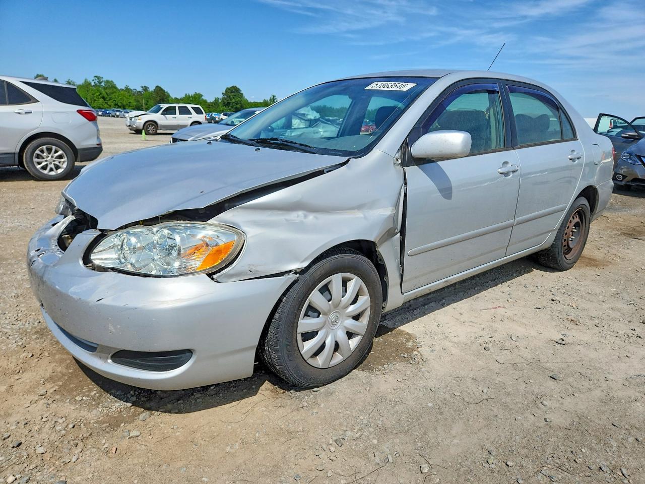 2005 Toyota Corolla LE, VIN 2T1BR30E45C476583 — Front end