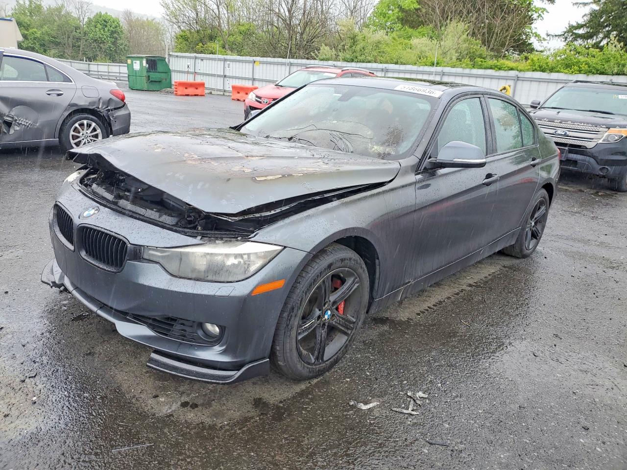 2013 BMW 3 Series 328i xDrive, VIN WBA3B5G56DNS04863 — Engine fire
