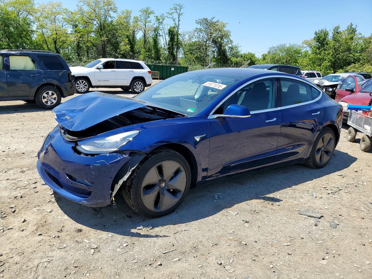 2018 Tesla Model 3 Long Range Battery, VIN 5YJ3E1EA6JF031861 — Front end