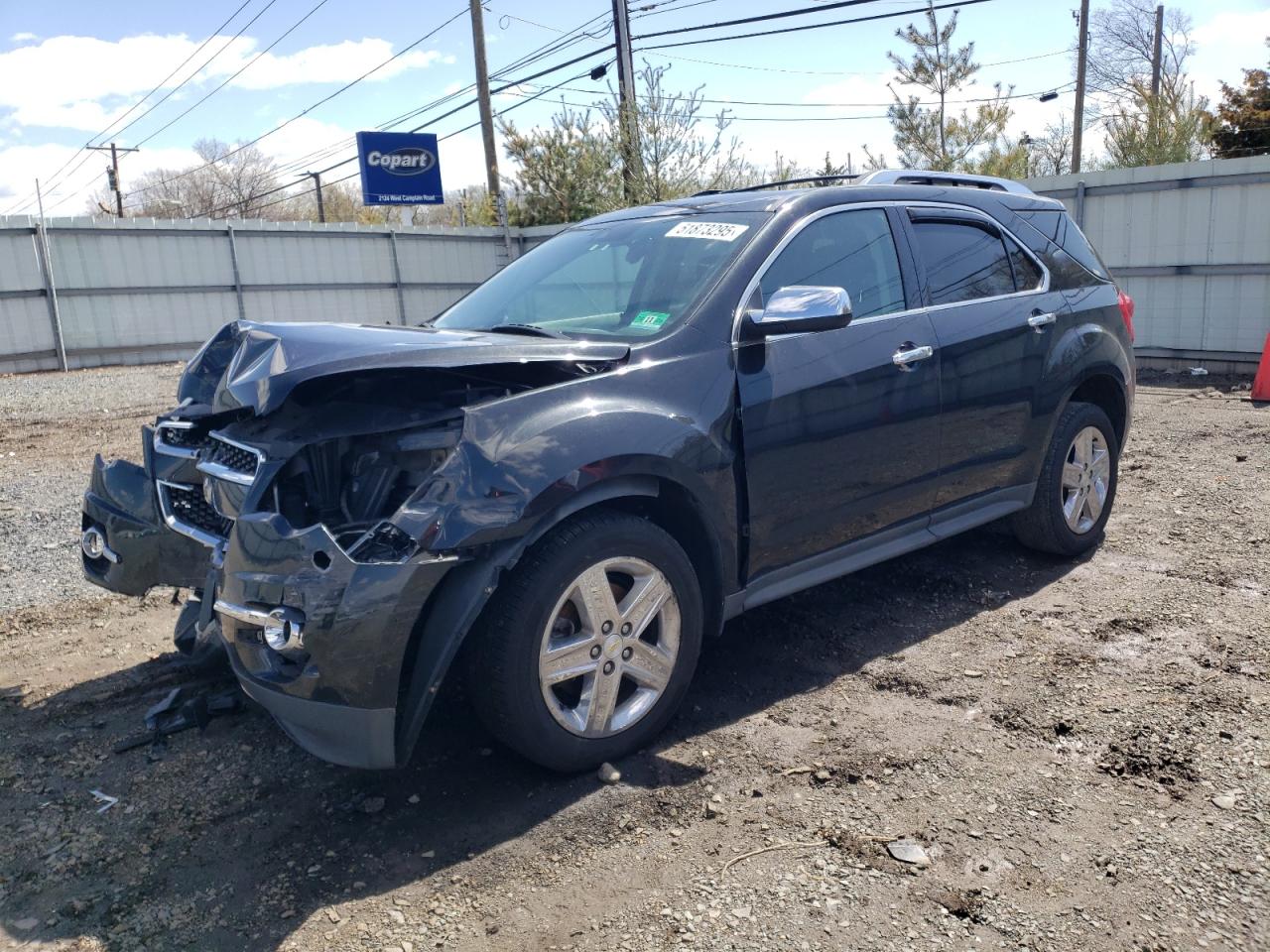 2014 Chevrolet Equinox LTZ, VIN 2GNFLHE35E6285755 — Front end