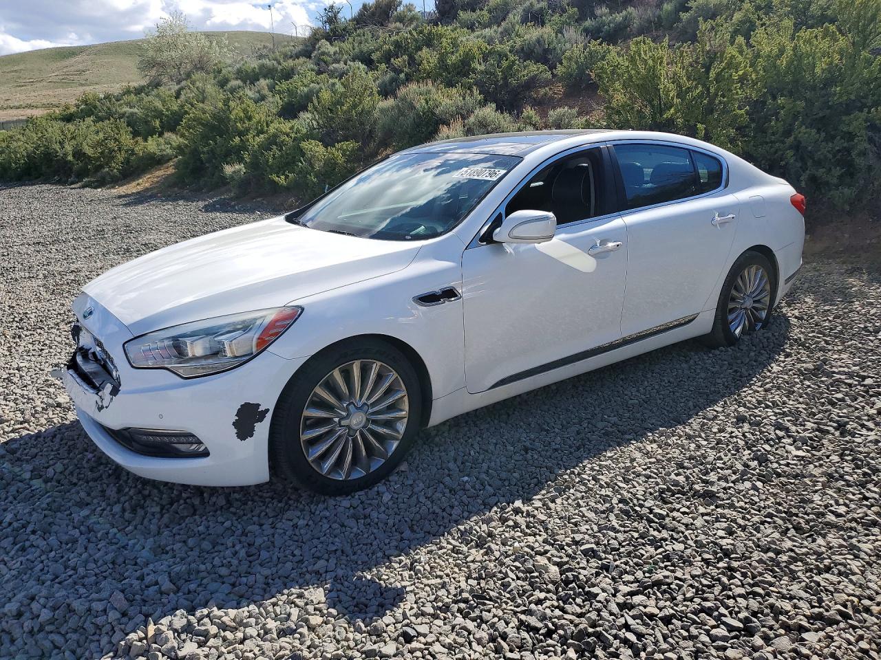 2015 Kia K900 Luxury, VIN KNALW4D49F6024316 — Front end