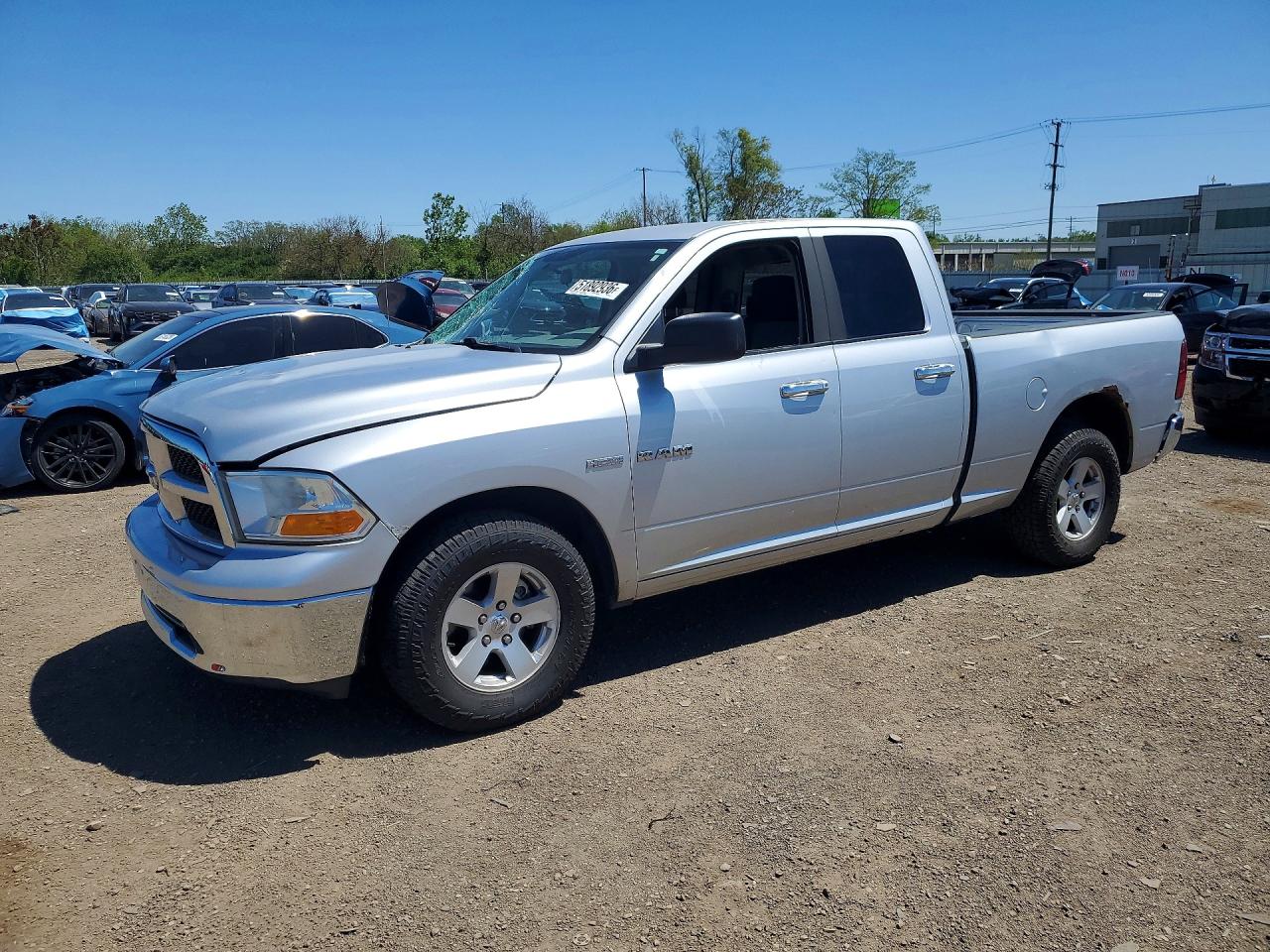 2010 Dodge 1500 SLT, VIN 1D7RB1GT7AS127458 — Roof