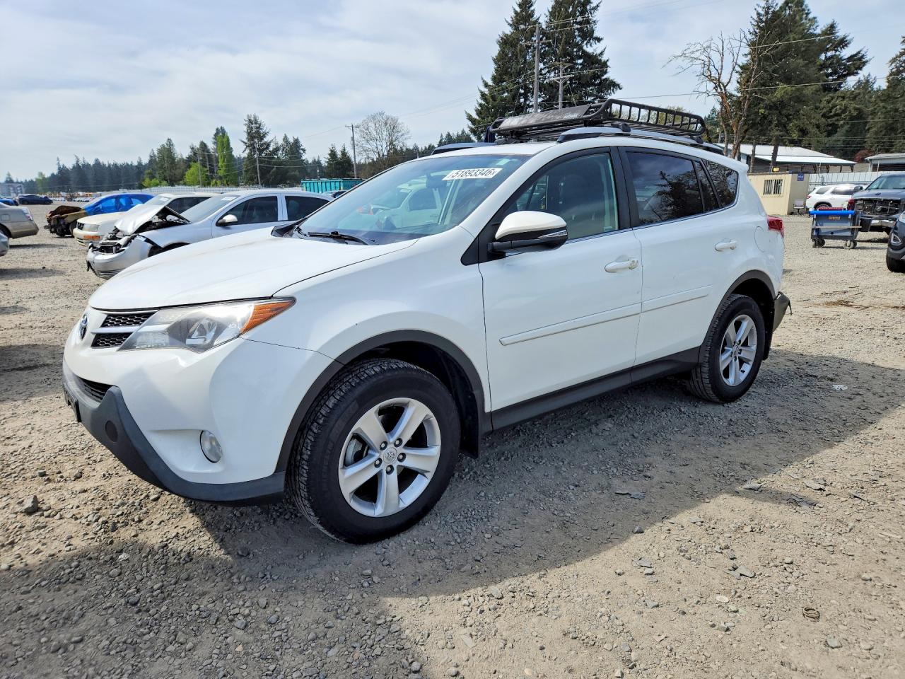 2013 Toyota RAV4 XLE, VIN JTMRFREV1D5020023 — Rear end