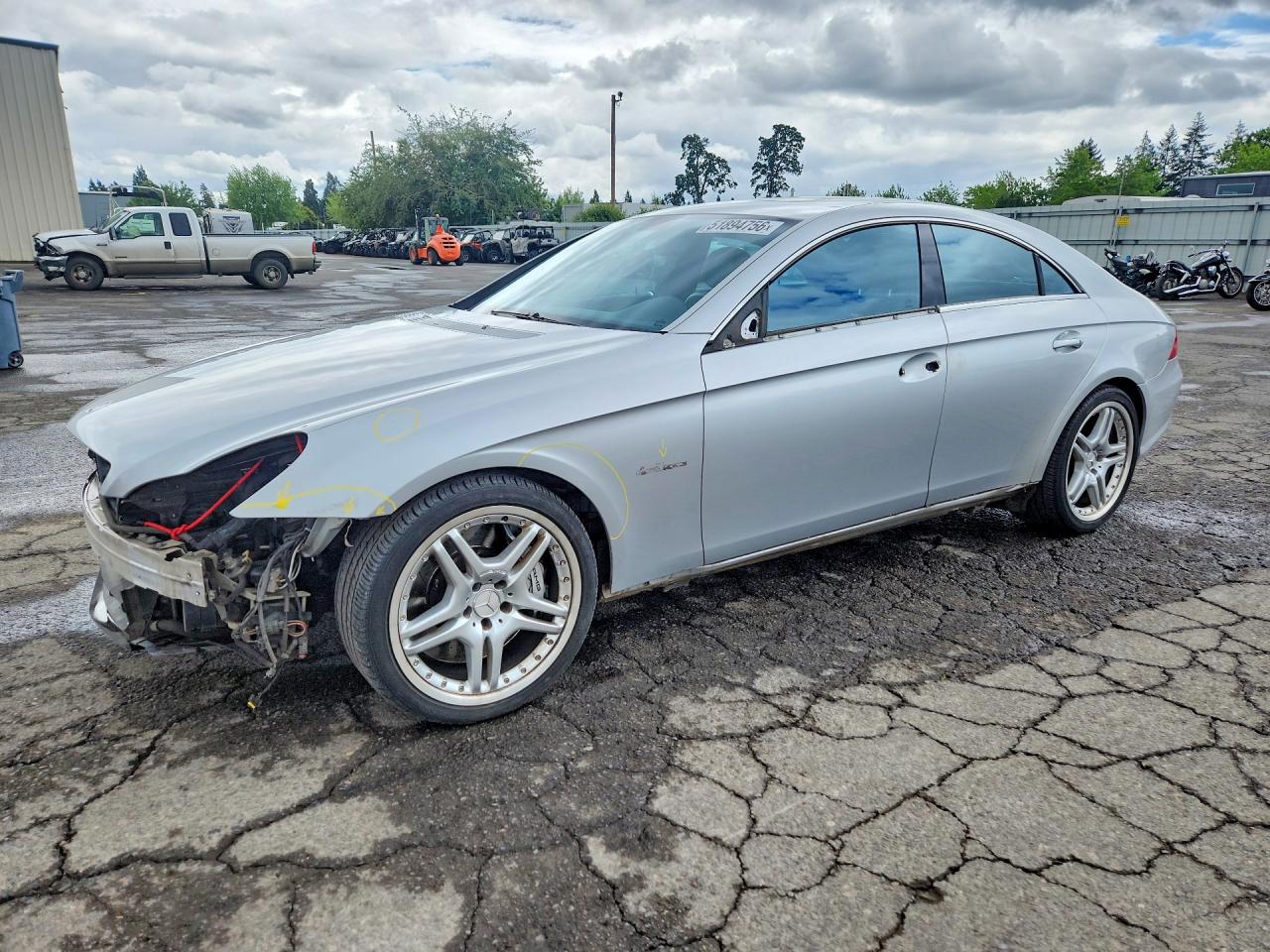 2007 Mercedes-Benz CLS 63 AMG, VIN WDDDJ77X77A103680 — Front end