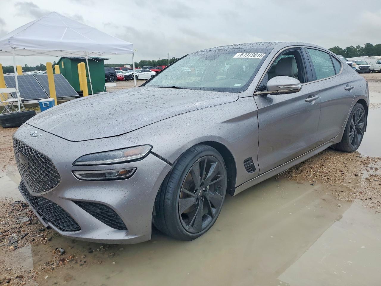 2023 Genesis G70 2.0T, VIN KMTG34TA4PU133916 — Undercarriage
