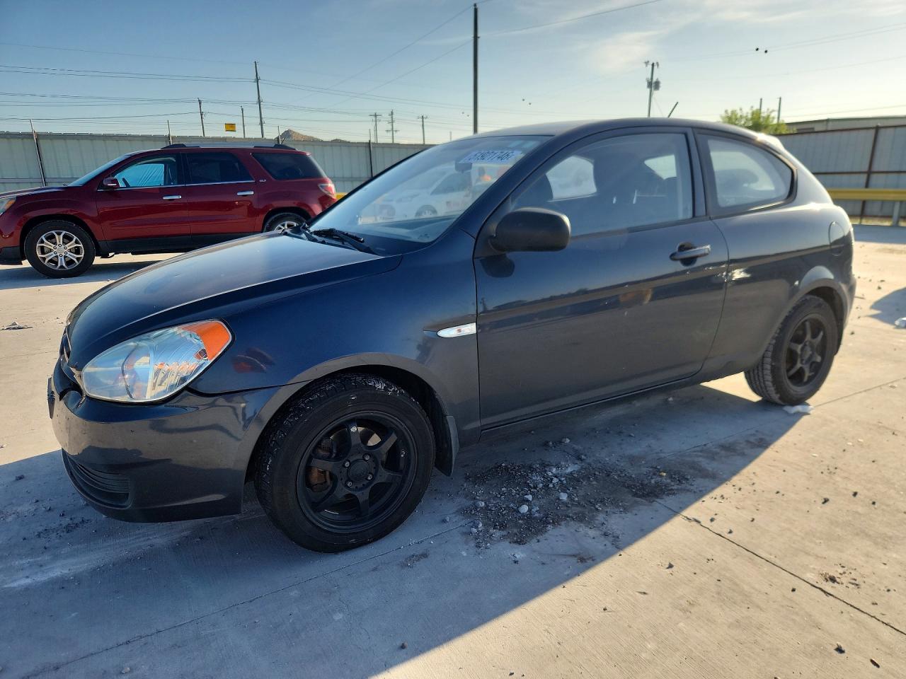 2010 Hyundai Accent Blue, VIN KMHCM3AC3AU168555 — Front end