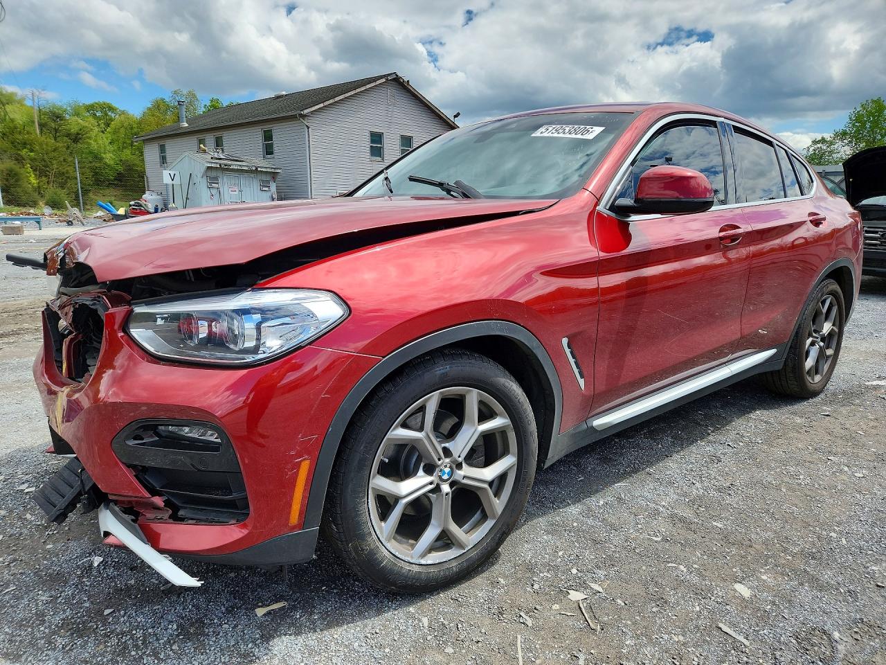 2021 BMW X4 xDrive30i, VIN 5UX2V1C0XM9E58336 — Front end