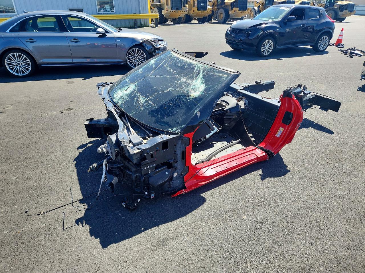 2015 Chevrolet Corvette 2LT, VIN 1G1YD2D79F5103898 — Vandalism