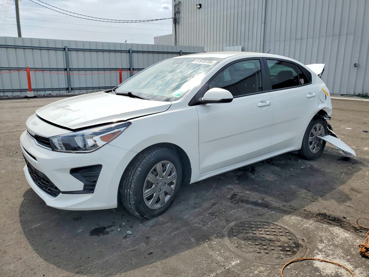 2023 Kia Rio S, VIN 3KPA24ADXPE513829 — Rear end
