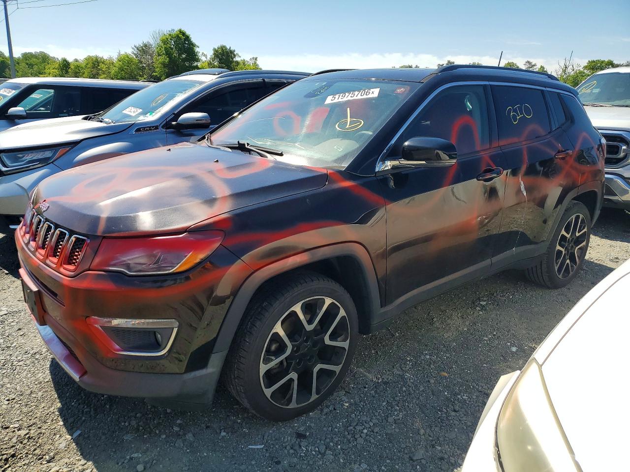 2018 Jeep Compass Limited, VIN 3C4NJCCB3JT122129 — Vandalism