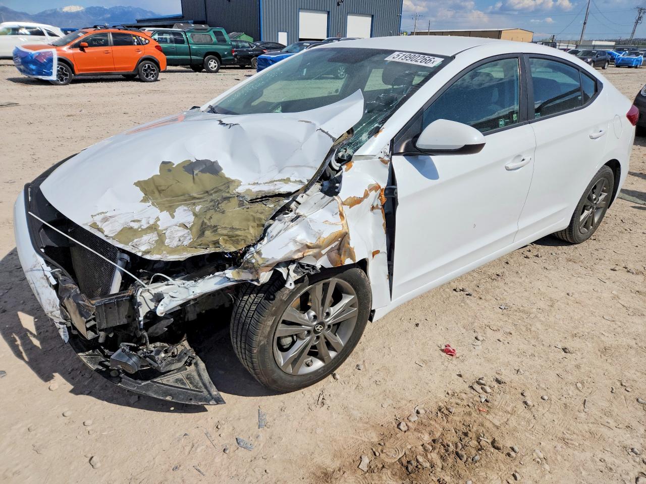 2018 Hyundai Elantra Value Edition, VIN 5NPD84LF4JH221154 — Front end