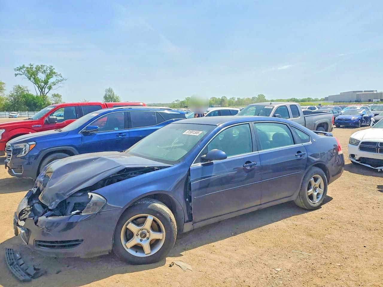 2008 Chevrolet Impala LT, VIN 2G1WT58K789223909 — Перед