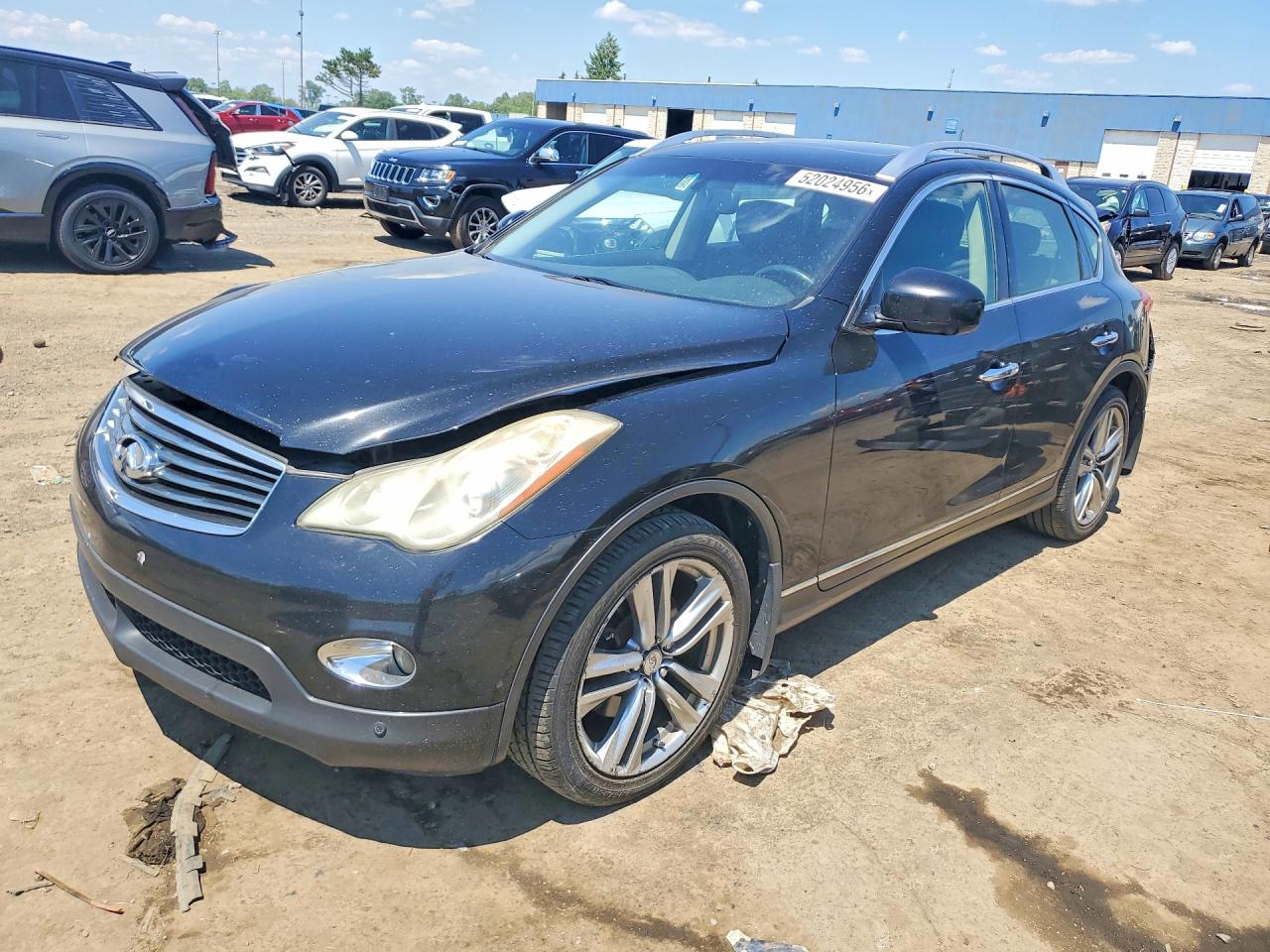2011 Infiniti EX Journey, VIN JN1AJ0HR9BM855055 — Rear end