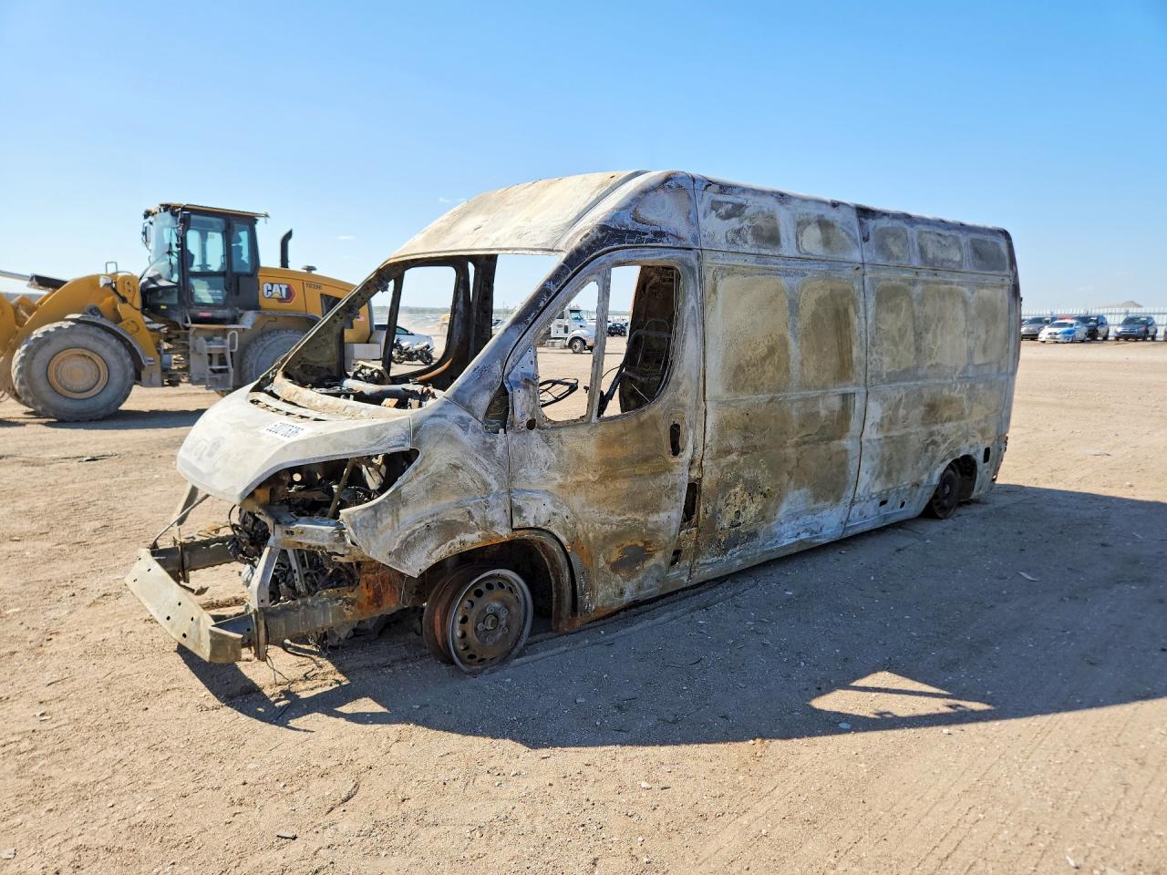 2025 Ram ProMaster Cargo Tradesman, VIN 3C6LRVDG2SE557484 — Burn