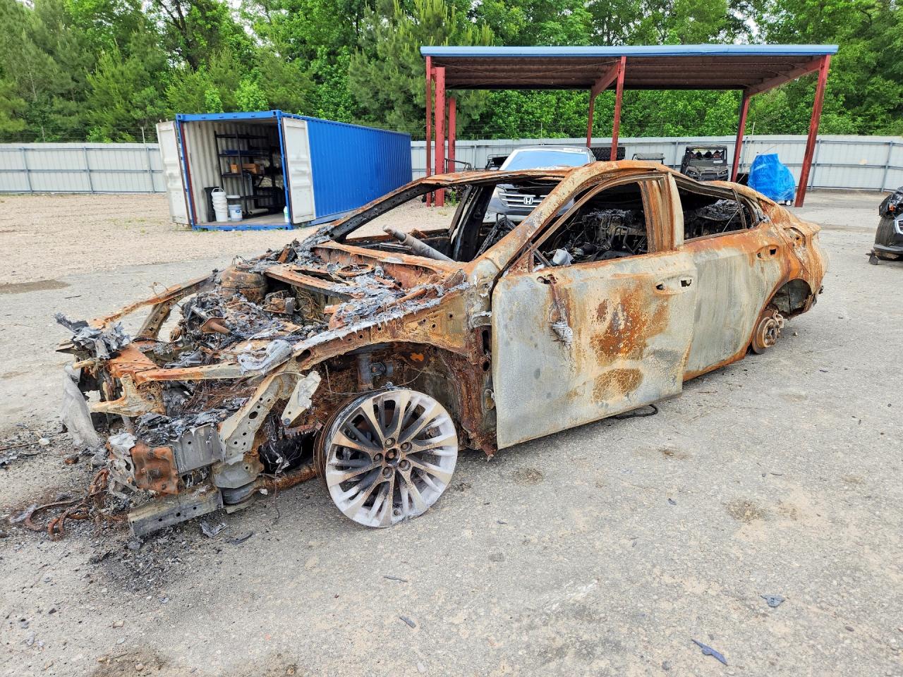 2021 Lexus ES 300h, VIN 58ADA1C13MU005866 — Burn