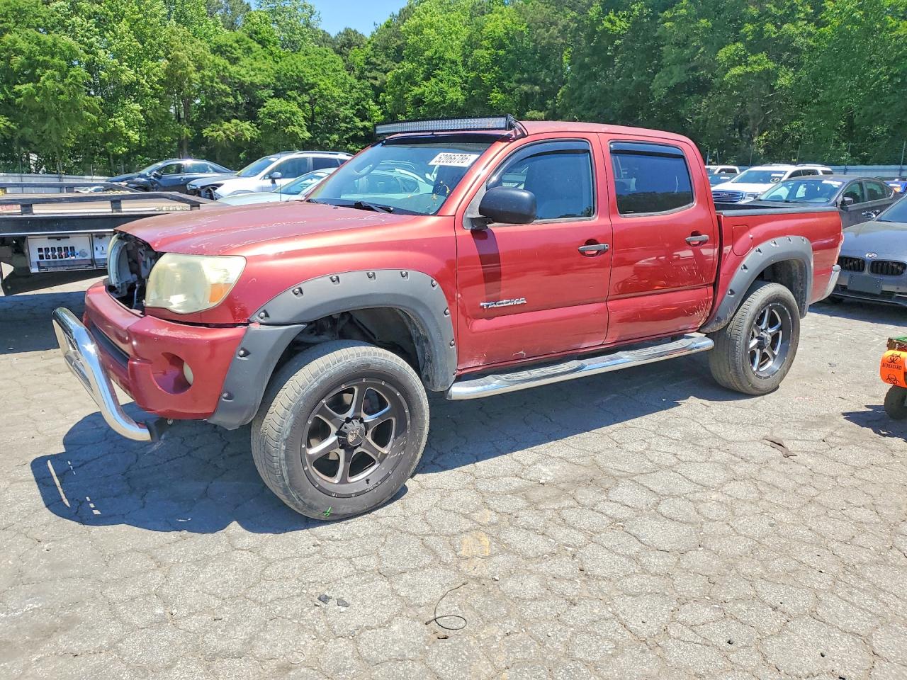 2005 Toyota Tacoma PreRunner, VIN 3TMJU62N75M003020 — Front end