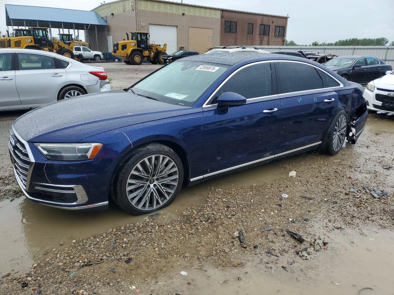 2021 Audi A8, VIN WAU8DAF87MN023923 — Rear end