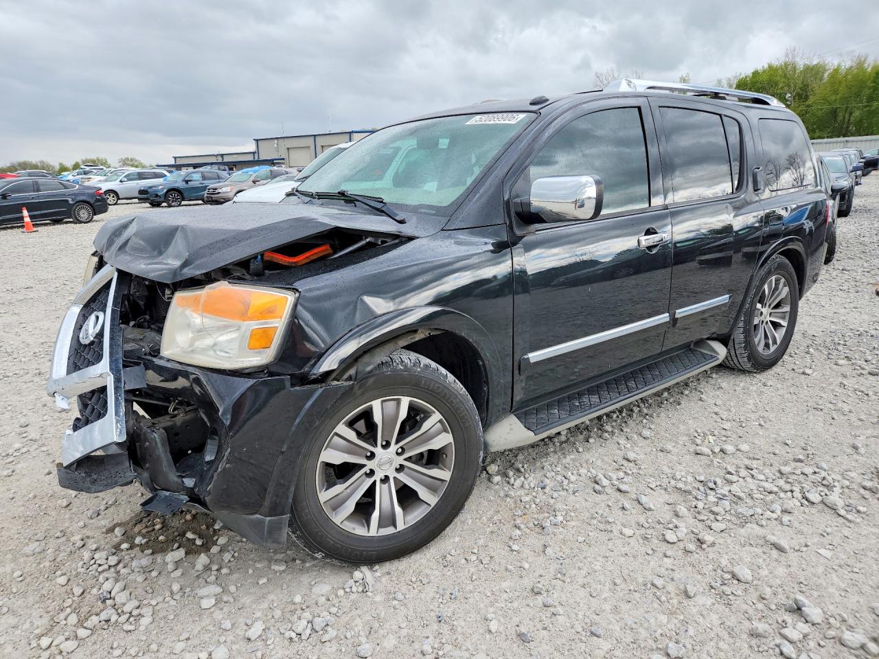 2015 Nissan Armada SL, VIN 5N1BA0ND1FN600549 — Front end
