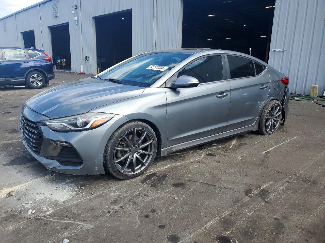 2018 Hyundai Elantra Sport, VIN KMHD04LB3JU720517 — Front end