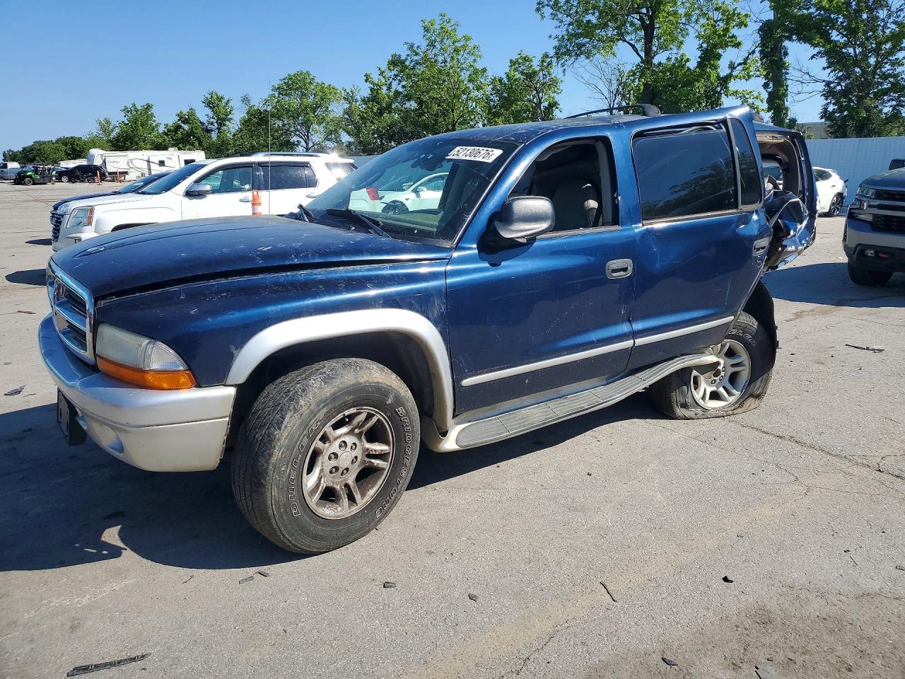 2003 Dodge Durango, VIN 1D4HS58Z43F586591 — Rear end