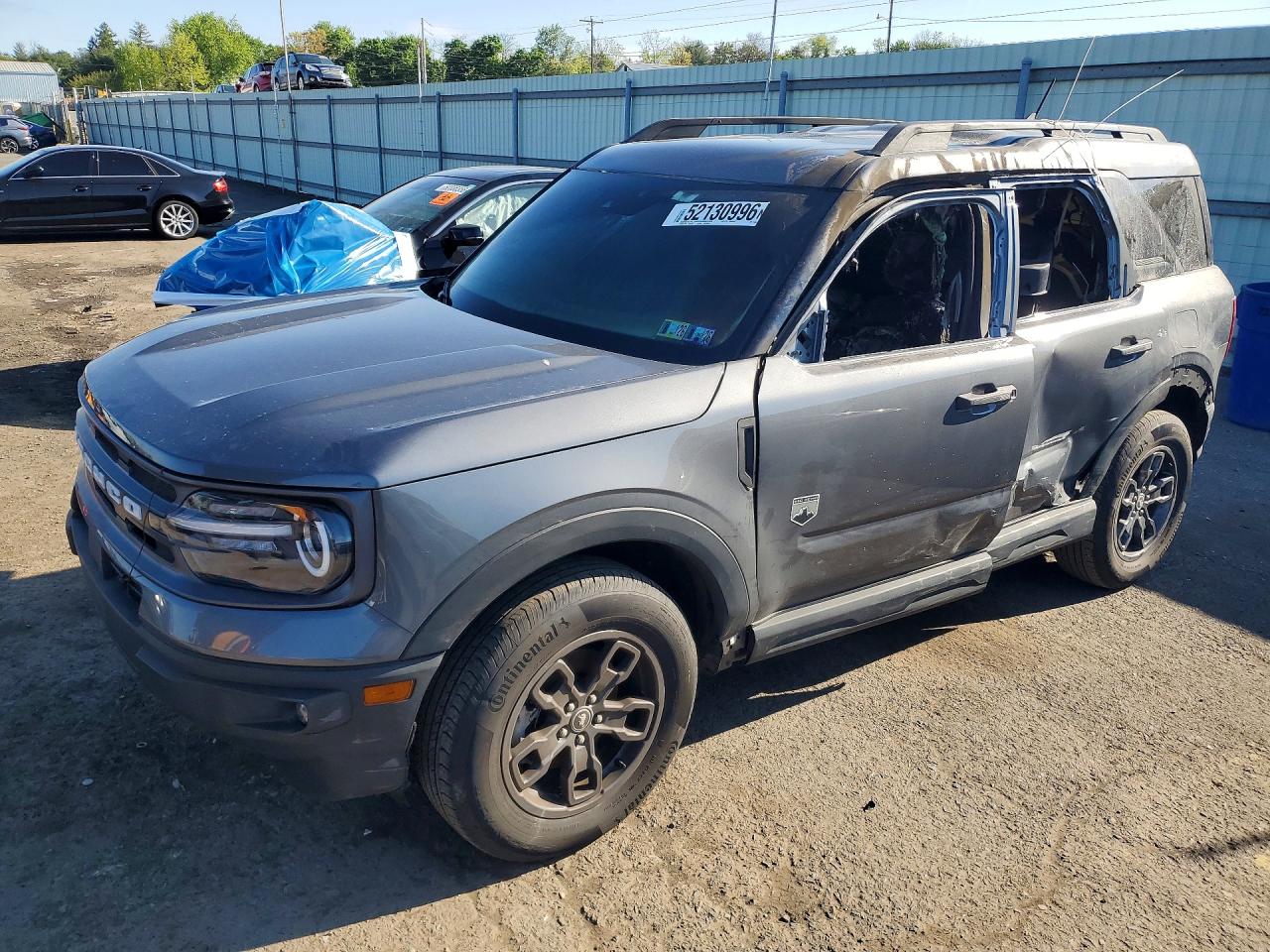 2024 Ford Bronco Sport Big Bend, VIN 3FMCR9B60RRF38392 — Interior fire