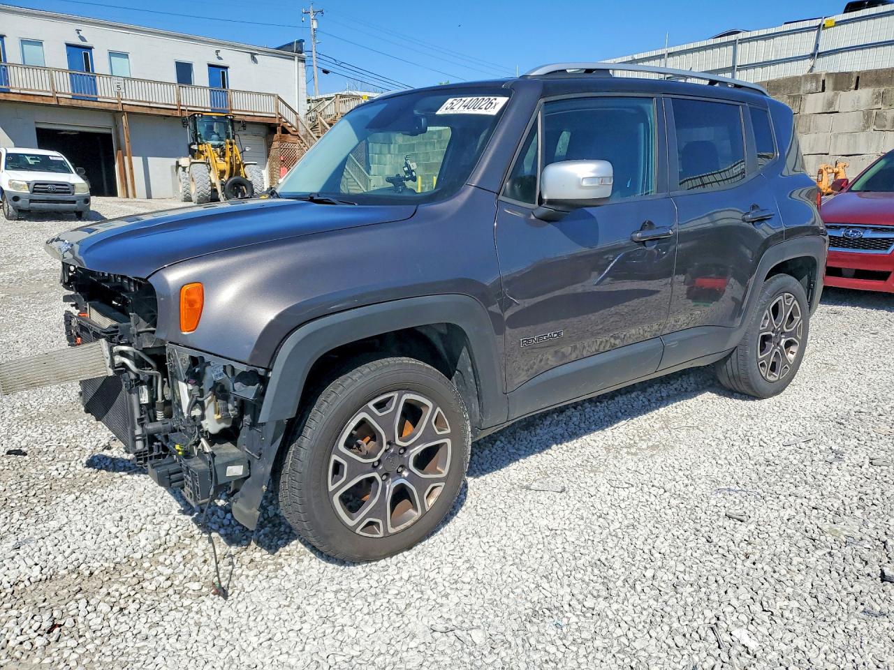 2016 Jeep Renegade Limited, VIN ZACCJBDT3GPD80983 — Front end
