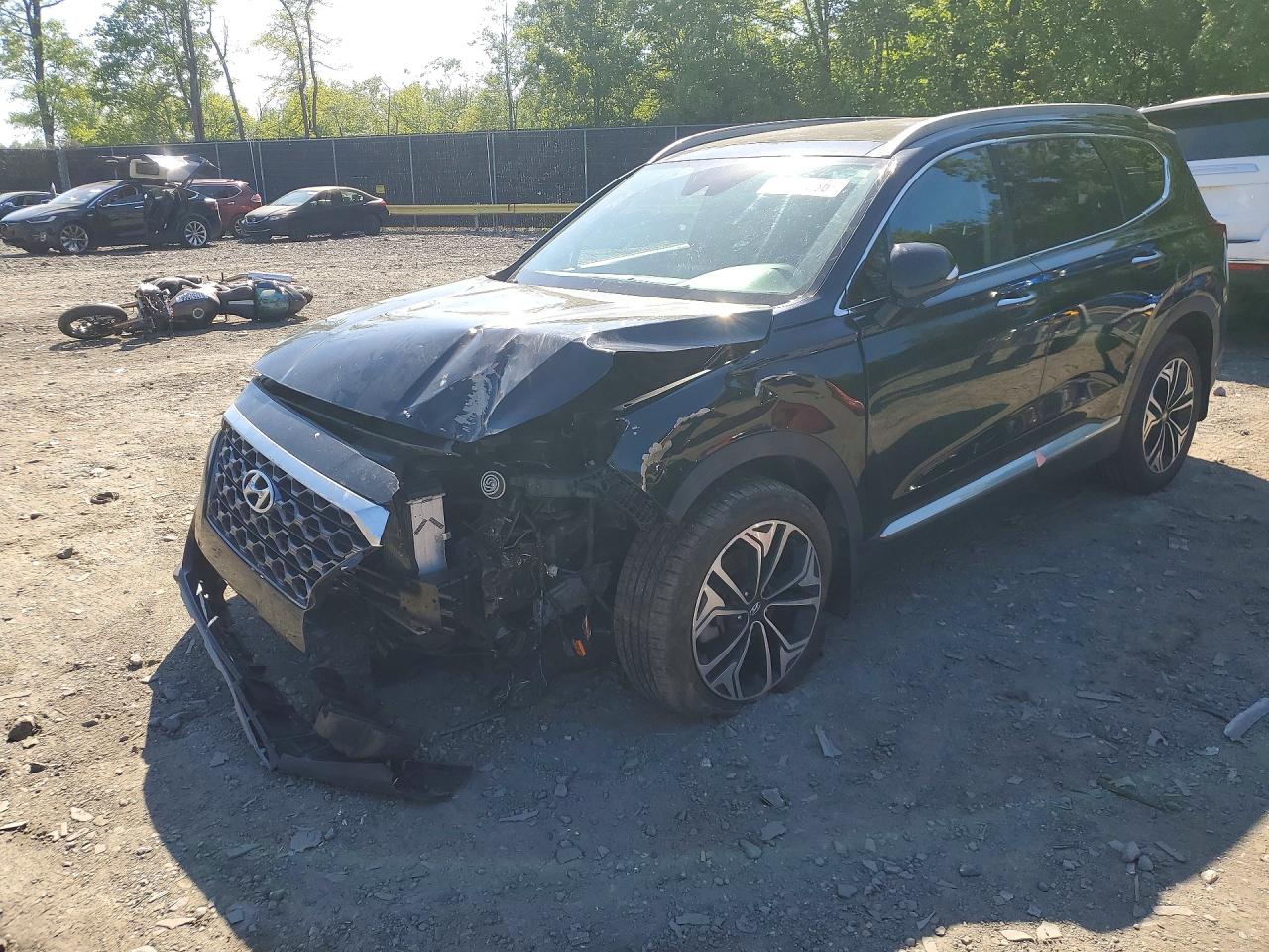 2020 Hyundai Santa Fe SEL, VIN 5NMS3CAA5LH277918 — Front end