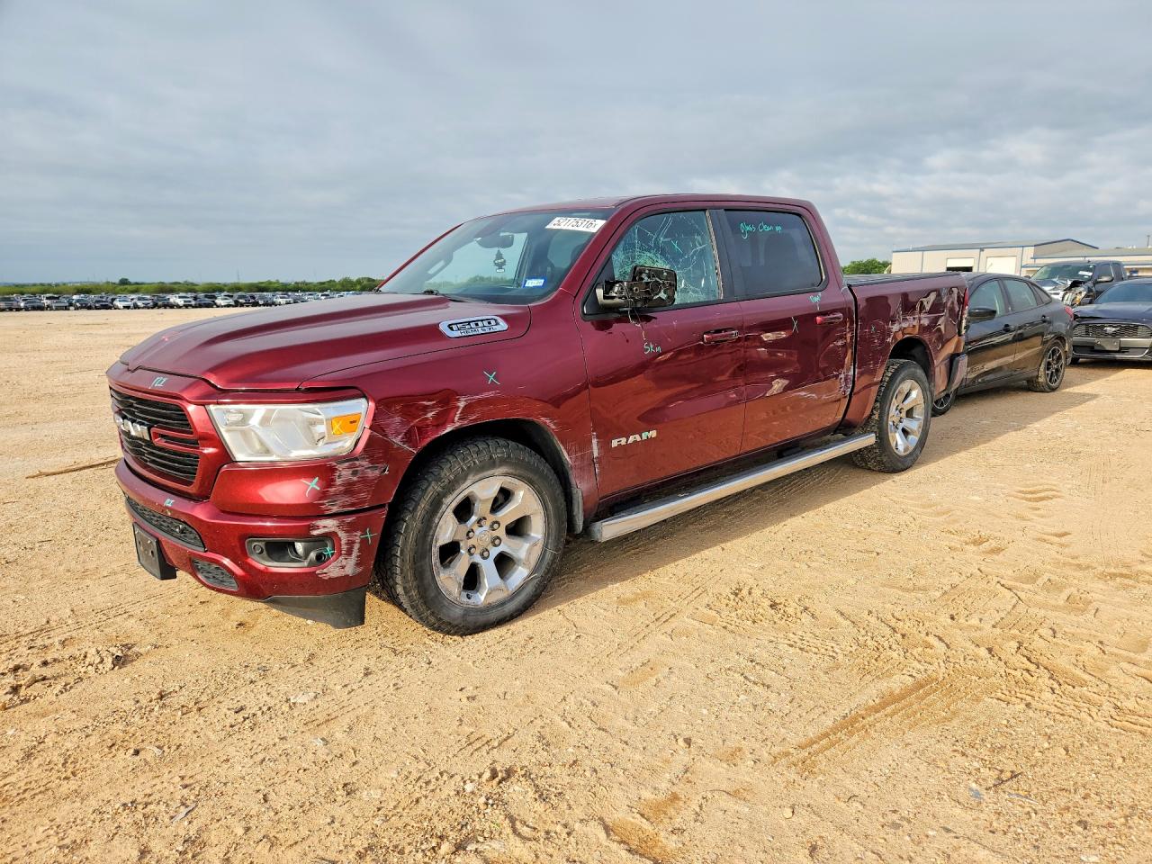 2020 Ram 1500 Lone Star, VIN 1C6RREFT2LN354029 — Side