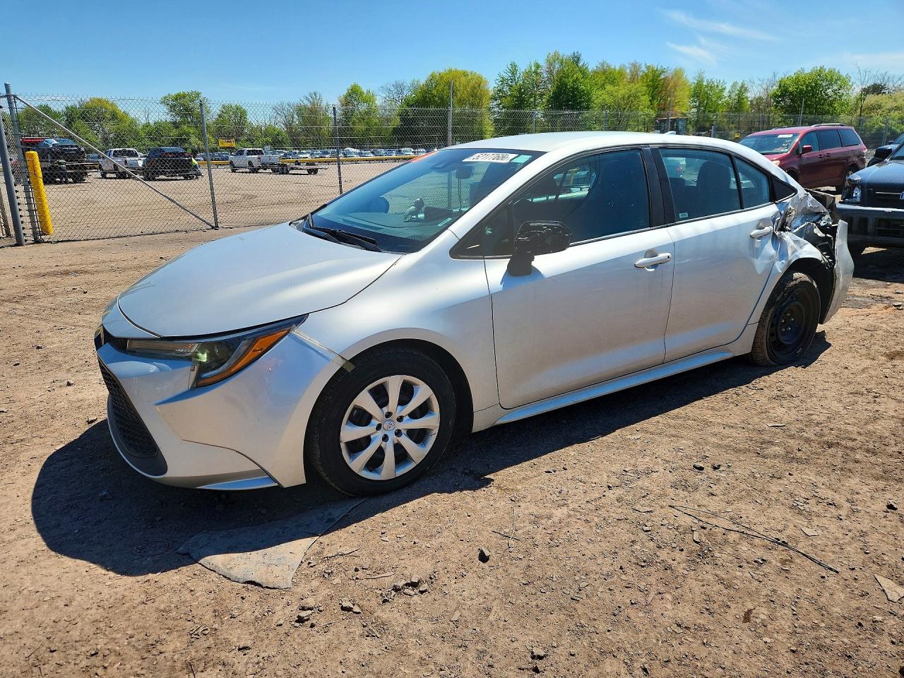 2020 Toyota Corolla LE, VIN 5YFEPRAE1LP116432 — Rear end