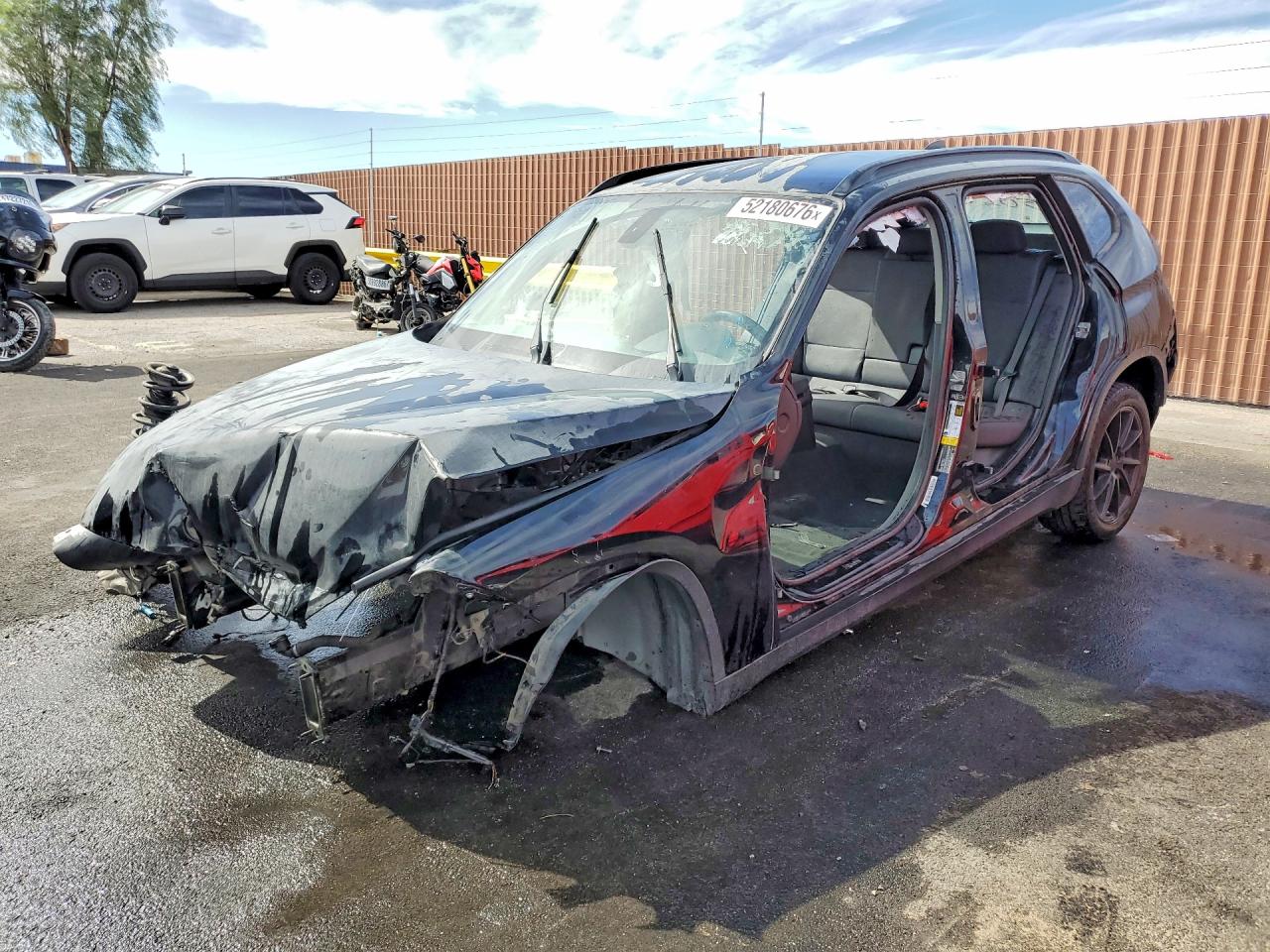 2015 BMW X1 sDrive28i, VIN WBAVM1C5XFVW58778 — Stripped