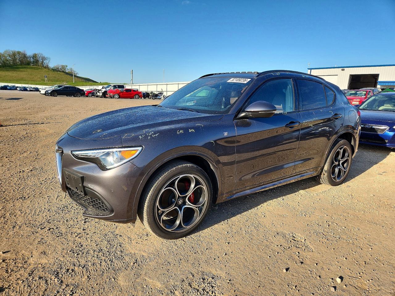 2022 Alfa Romeo Stelvio Veloce, VIN ZASPAKBNXN7D38995 — Hail
