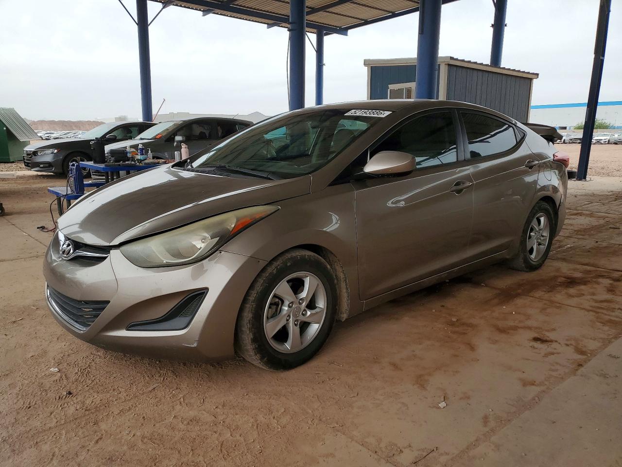 2014 Hyundai Elantra SE, VIN 5NPDH4AE6EH530513 — Rear end