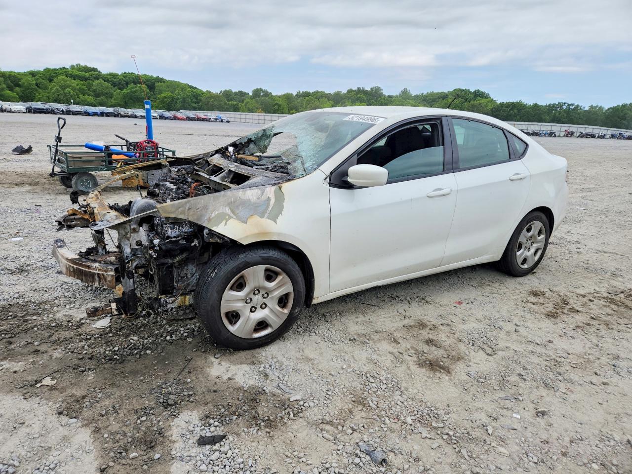 2015 Dodge Dart SE, VIN 1C3CDFAA7FD253429 — Engine fire