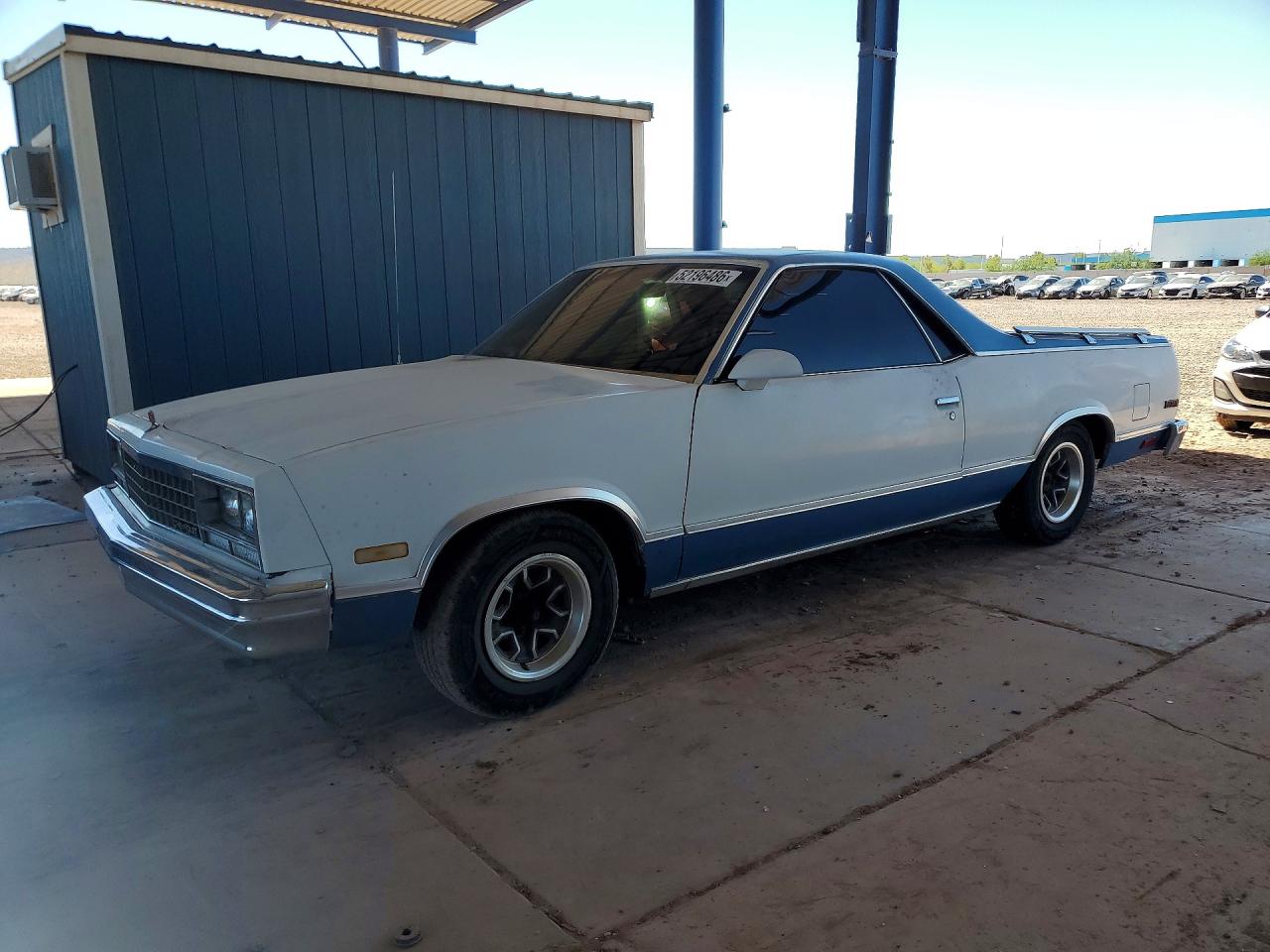 1984 Chevrolet El Camino, VIN 1GCCW80H4ER101173 — Engine fire