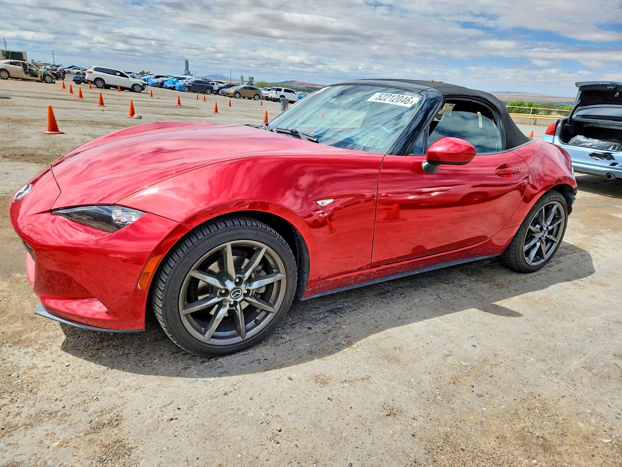 2016 Mazda MX-5 Miata Grand Touring, VIN JM1NDAD71G0109973 — Rear end