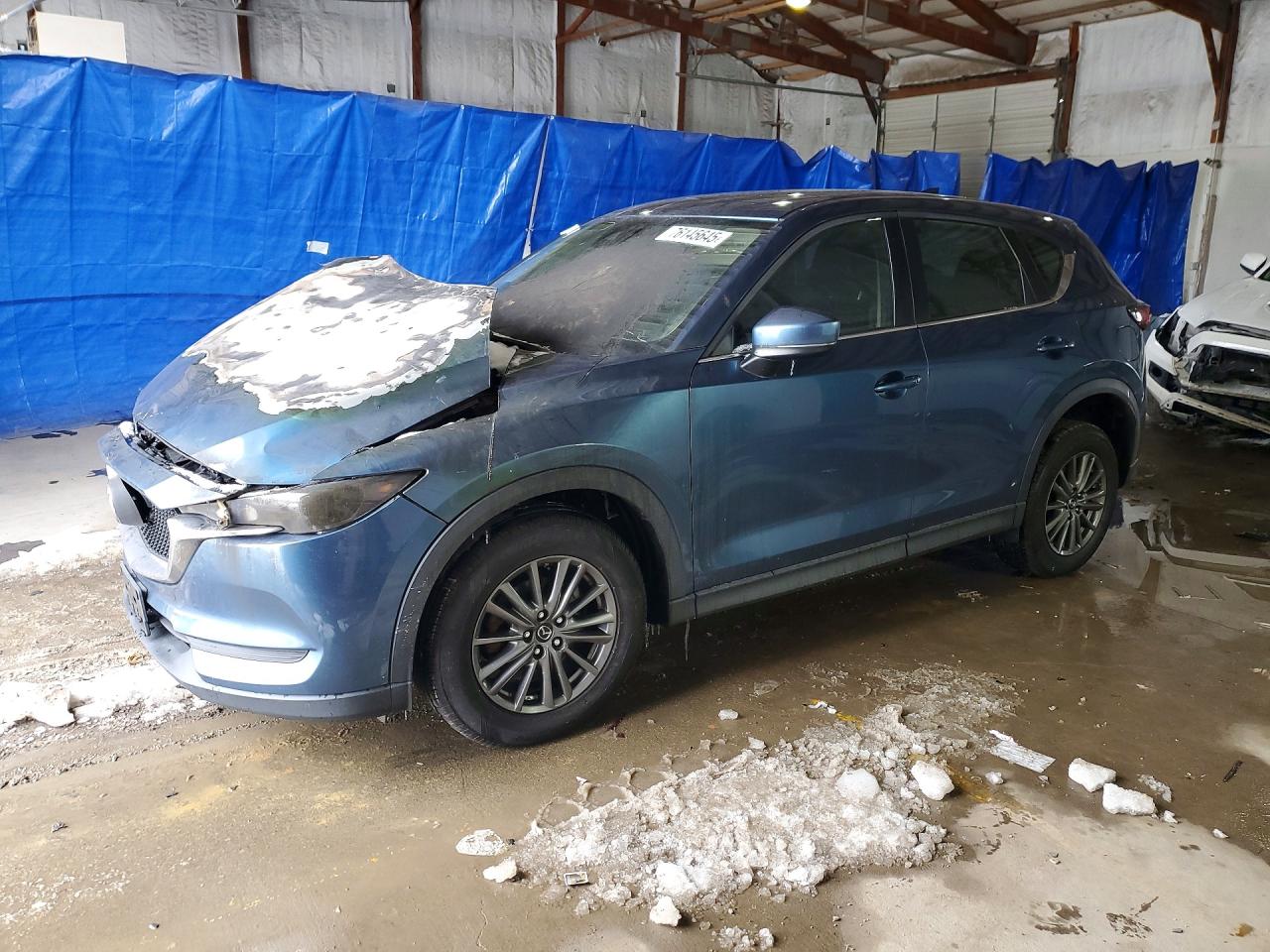 2018 Mazda CX-5 Sport, VIN JM3KFBBM9J0461080 — Engine fire